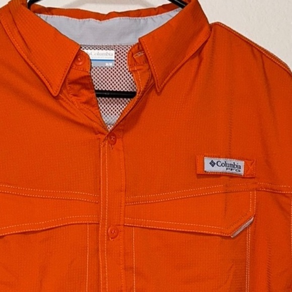 Columbia PFG OMNI SHADE short sleeved button down shirt - Picture 2 of 7